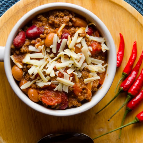 Spicy Chili with Thai Pepper