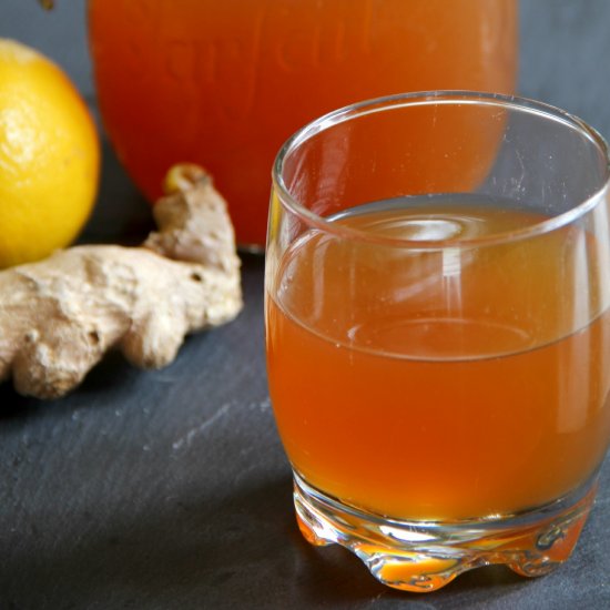 Homemade Ginger Kombucha