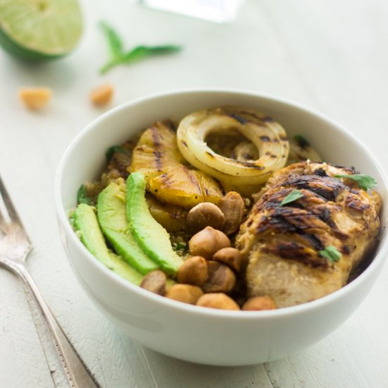 Mojito Chicken Quinoa  Bowls