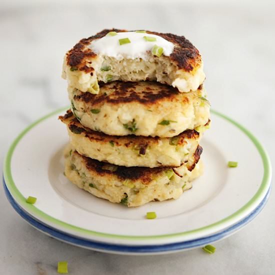 Parmesan Cauliflower Fritters