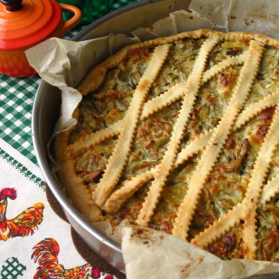 Artichokes and Potatoes Quiche