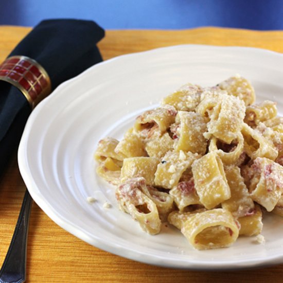 Pasta with Ricotta and Pancetta