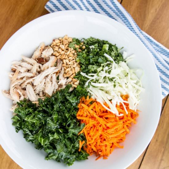 Thai Chicken and Kale Chopped Salad