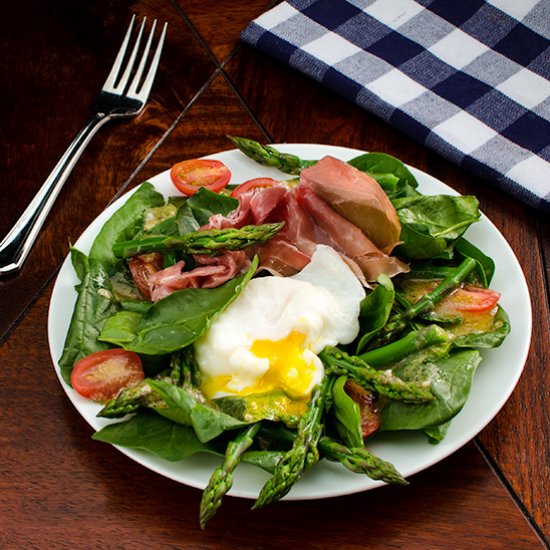 Asparagus and Spinach Salad