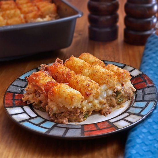 Jacked Up Tater Tot Casserole