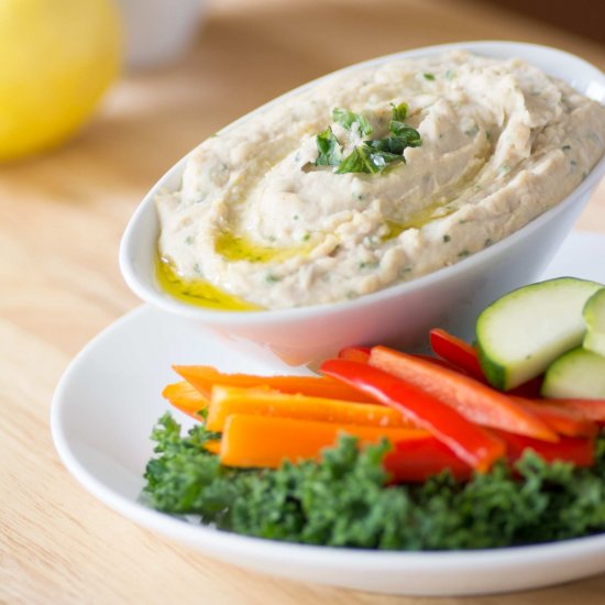 White Bean & Basil Hummus