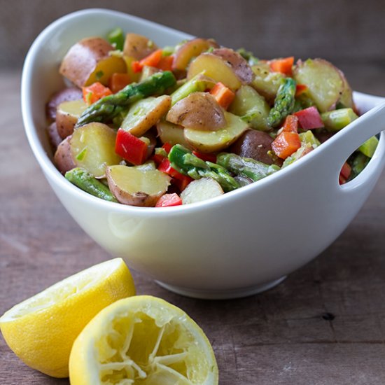 Asparagus Potato Salad (v/gf)