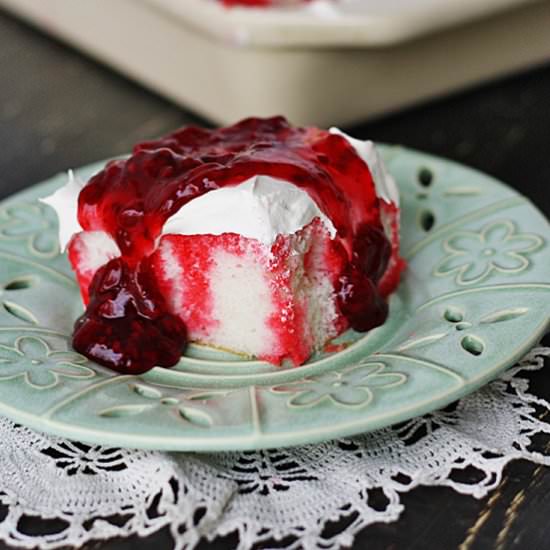 Raspberry Dream Poke Cake