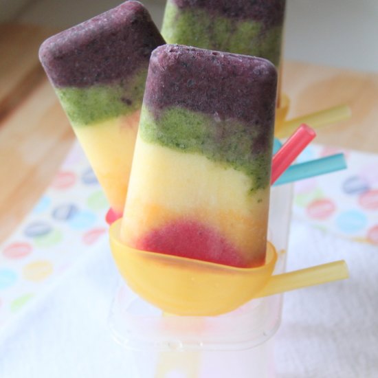 Rainbow Popsicles