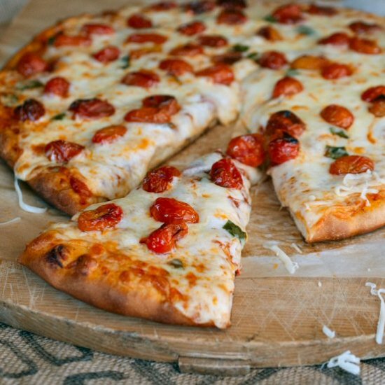 Pizza with Roasted Tomatoes