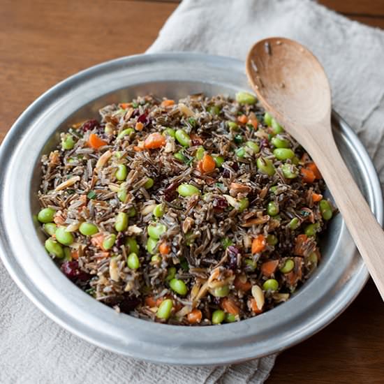 Wild Rice Edamame Salad