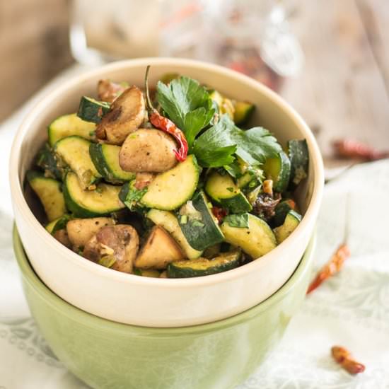 Sauteed Zucchini & Mushrooms