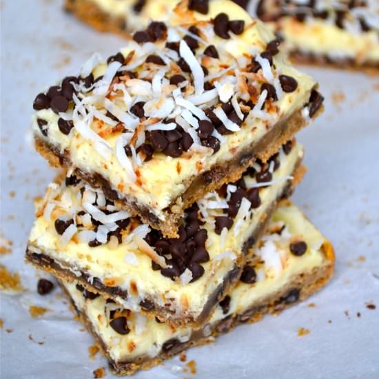 Chocolate Chip Cheesecake Bars