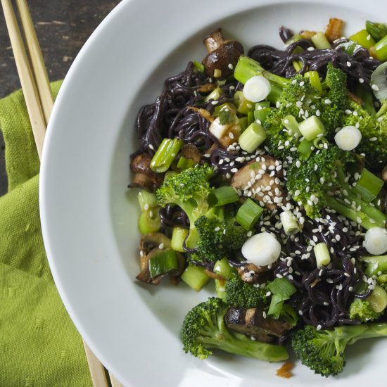 Black Rice Ramen w/ Sesame Sauce