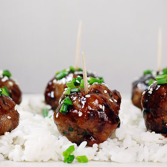 Saucy Asian Meatballs