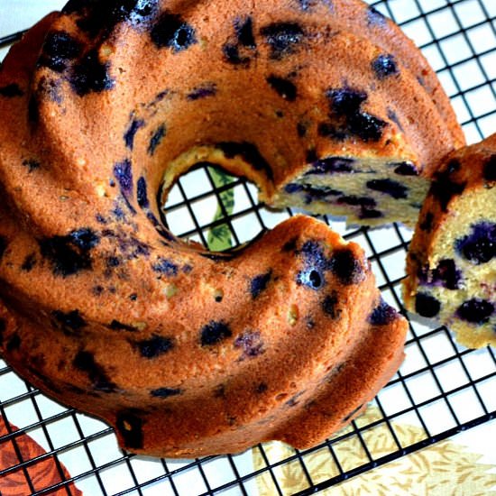 Orange Blueberry Bundt Cake