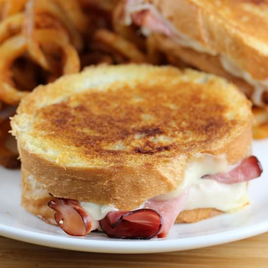 Honey Mustard Ham Grilled Cheese