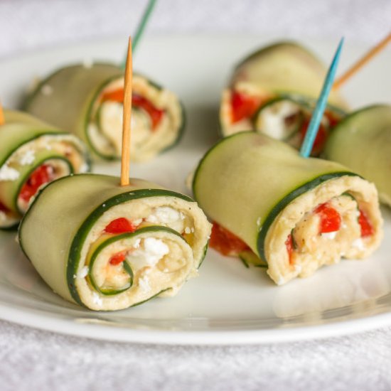 Mediterranean Cucumber Roll Ups