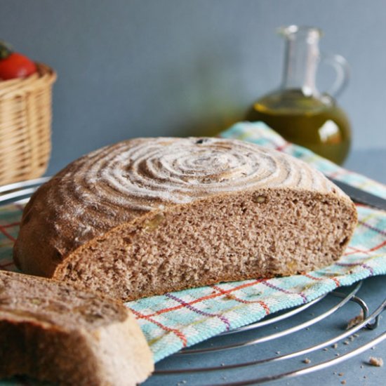 Raisin & Walnut Spelt Bread