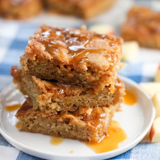 One Bowl Apple Bars