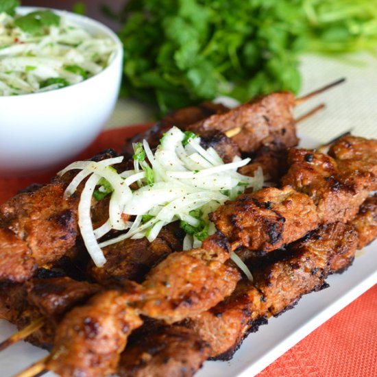 Tender Pork Kebabs