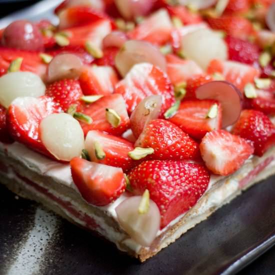 Strawberry Watermlon Rosewater Cake