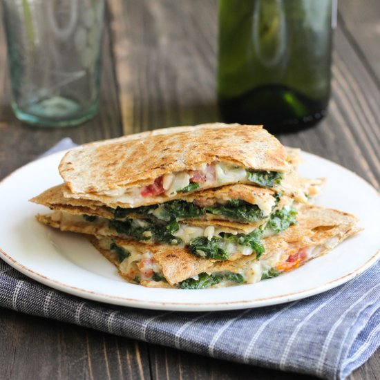 White Bean Kale Quesadillas