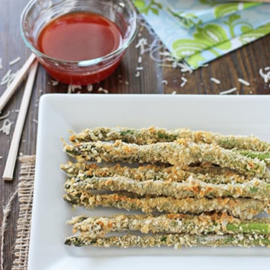 Crunchy baked asparagus