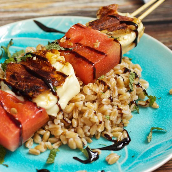 Grilled Watermelon & Halloumi