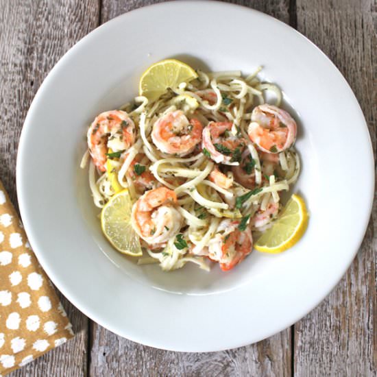 Linguine with Shrimp Scampi