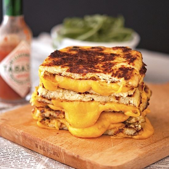 Cauliflower Crust Grilled Cheese