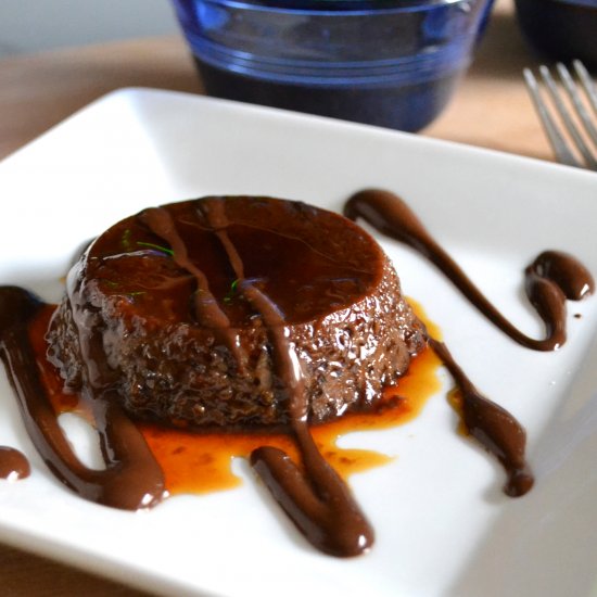 Chocolate Hazlenut Flan