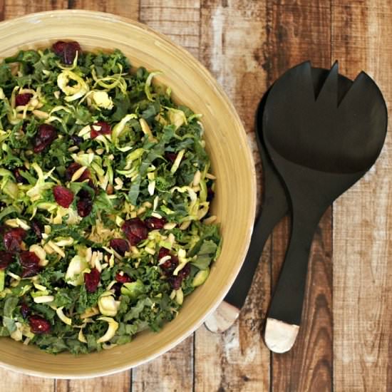 Kale and Brussel Sprout Salad