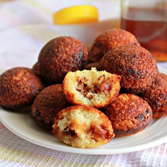 Date Stuffed Semolina Aebelskivers