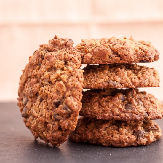 Carob Chip Oatmeal Cookies