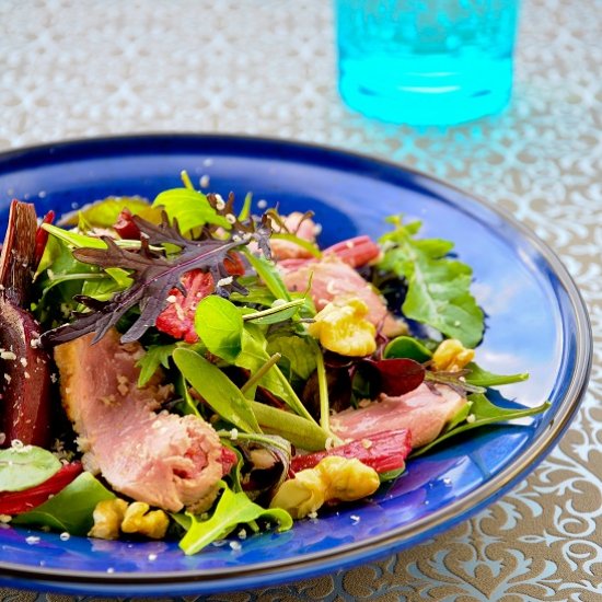 Salad with Marinated Duck