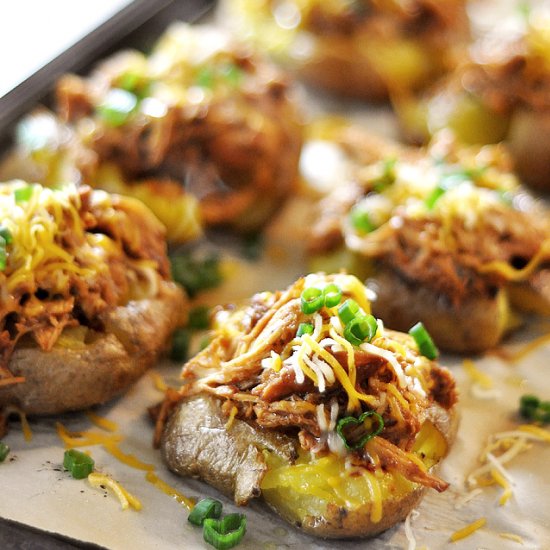 BBQ Chicken Smashed Potatoes