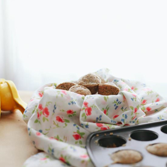 Mini Lemon Poppyseed Muffins