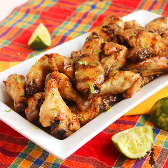 Grilled Honey-Habanero Wings