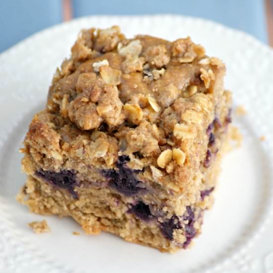 Healthy Blueberry Crumble Cake