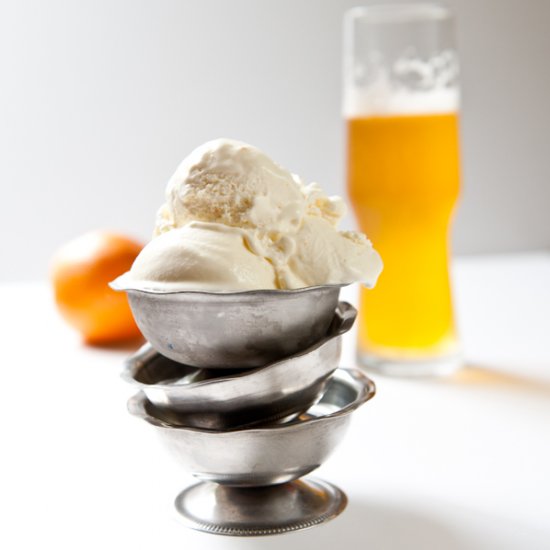 Orange Saison Sour Cream Ice Cream