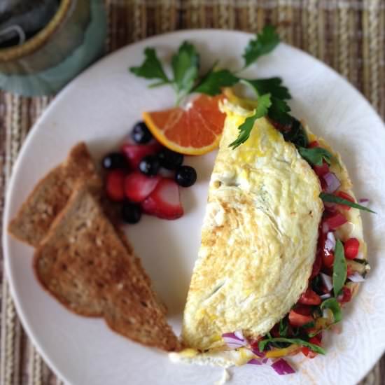 Eat-Clean Egg White Omelet