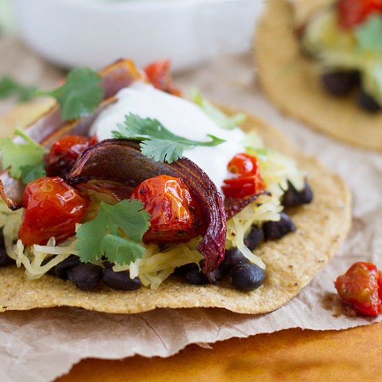 Spaghetti Squash Tostadas