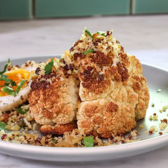 Roast Cauliflower&Quinoa Breadcrumb