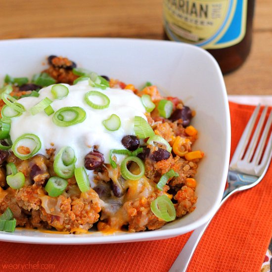 Taco Quinoa Turkey Skillet