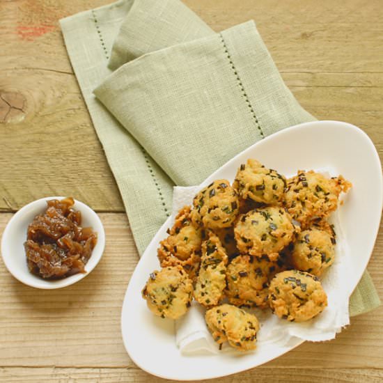 Smoked Cheese and Chive Beignets