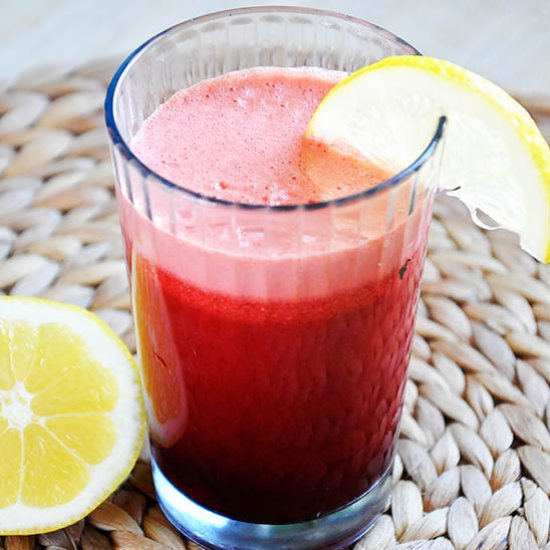 Pink Ginger Beet Lemonade