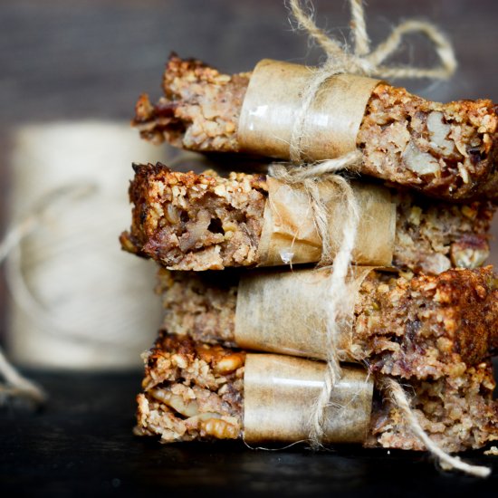 Sugar Free Banana & Date Flapjacks