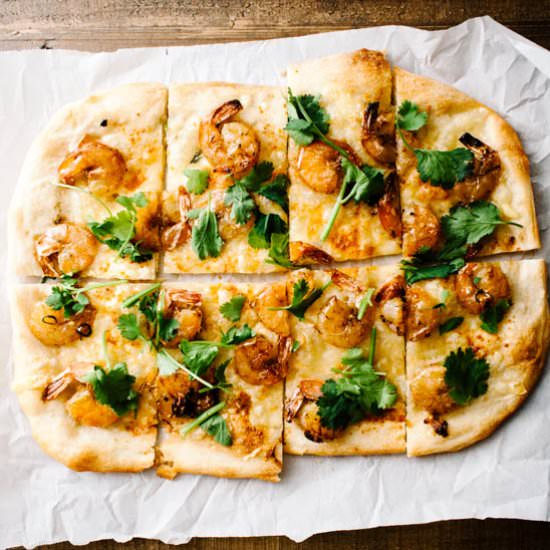 Vietnamese Caramelized Shrimp Pizza