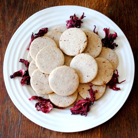 Hibiscus Infused Tea Cookies